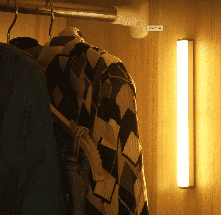 21 cm Trådløs LED lys med indbygget censor - Nem montering uden skruer!