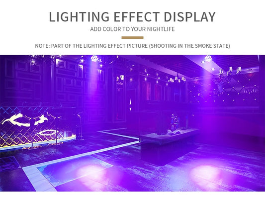 36 Fuld RGB Par lampe - Musikstyret / DMX / Fjernbetjent