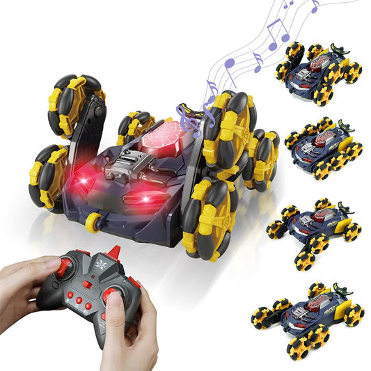 6 Hjulstrukket fjernstyret RC bil med specielle effekter!