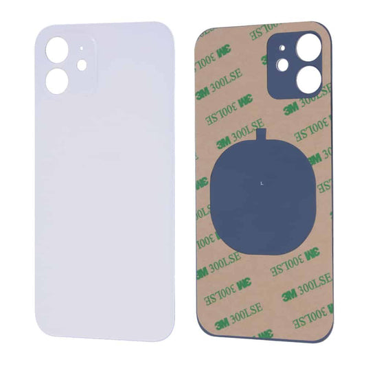 Bagsideglas til iPhone 12 – Hvid