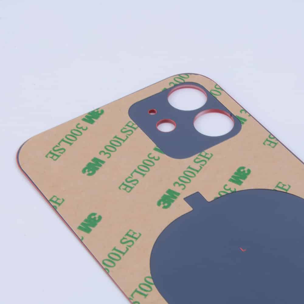 Bagsideglas til iPhone 12 – Rød