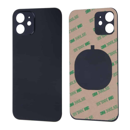 Bagsideglas til iPhone 12 – Sort