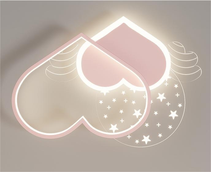 Flyvende hjerte børne lampe - Perfekt til børneværelset