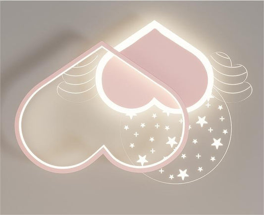 Flyvende hjerte børne lampe - Perfekt til børneværelset