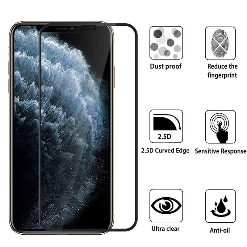 Hærdet 5D skærmbeskyttelsesglas til iPhone 11