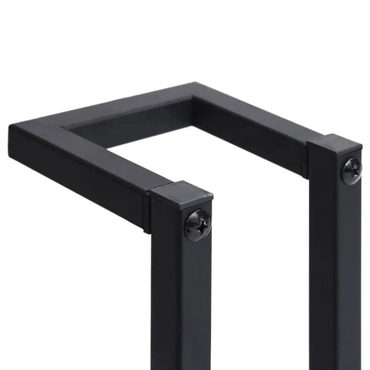Håndklædeholder 25x20x71 Cm - Sort Jern