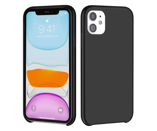 IPHONE 11 LIQUID SILIKONE COVER - Sort