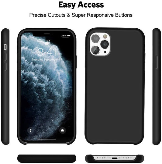 IPHONE 11 Pro LIQUID SILIKONE COVER - Sort