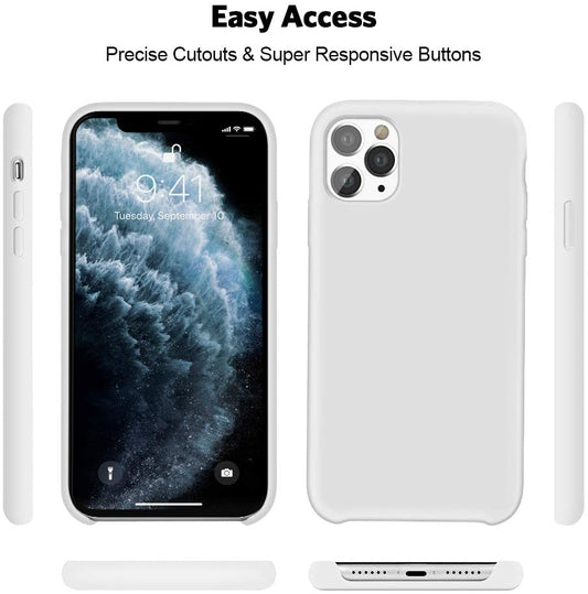 IPHONE 11 Pro Max LIQUID SILIKONE COVER - White