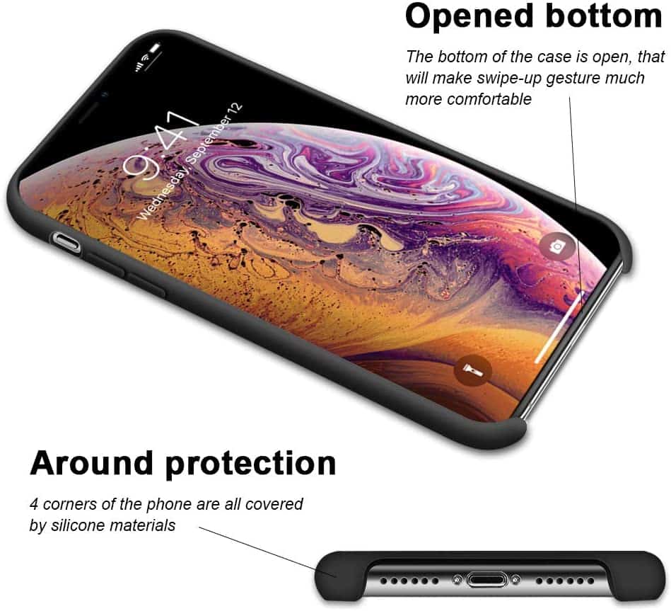 IPHONE XR LIQUID SILIKONE COVER - Sort