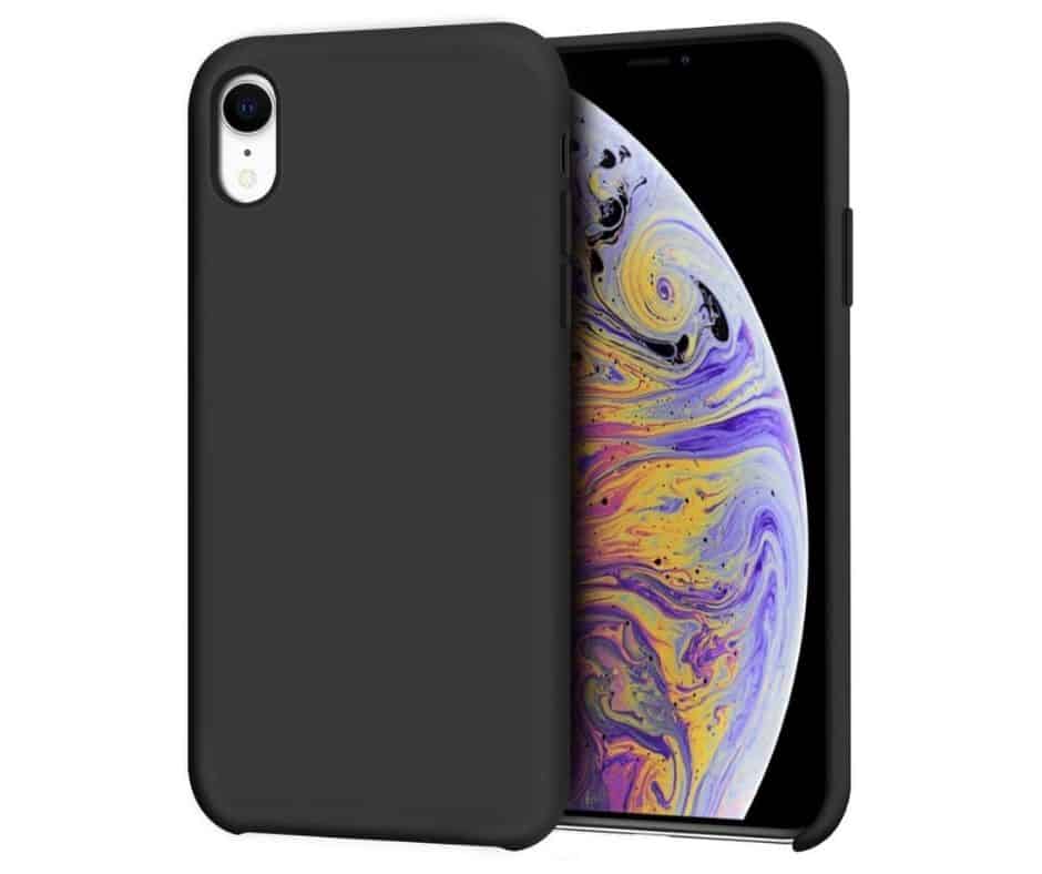 IPHONE XR LIQUID SILIKONE COVER - Sort