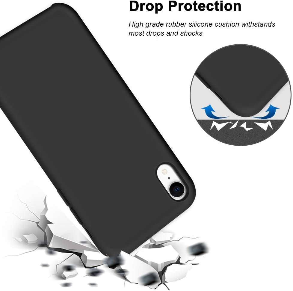 IPHONE XR LIQUID SILIKONE COVER - Sort