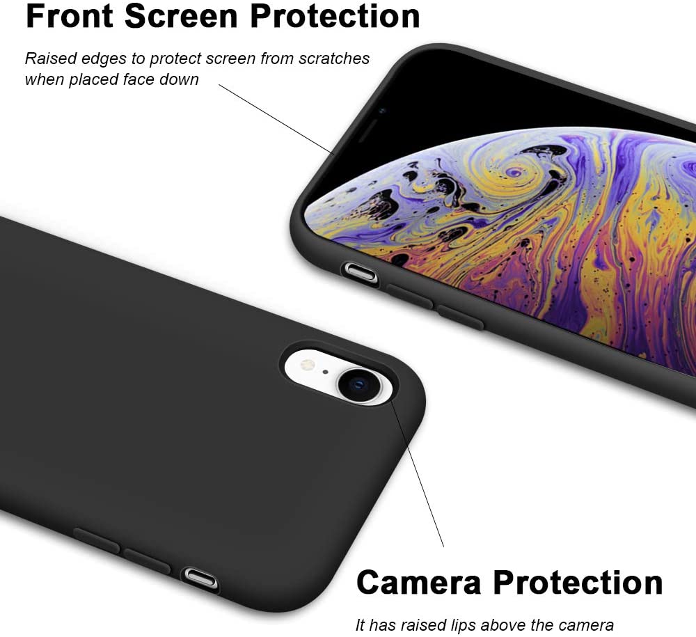 IPHONE XR LIQUID SILIKONE COVER - Sort