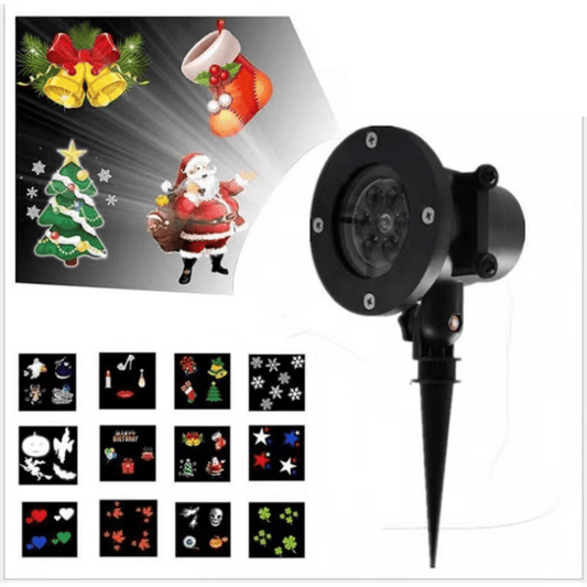 Jule Projektør Udendørs med spyd - Flot juleudsmykning!