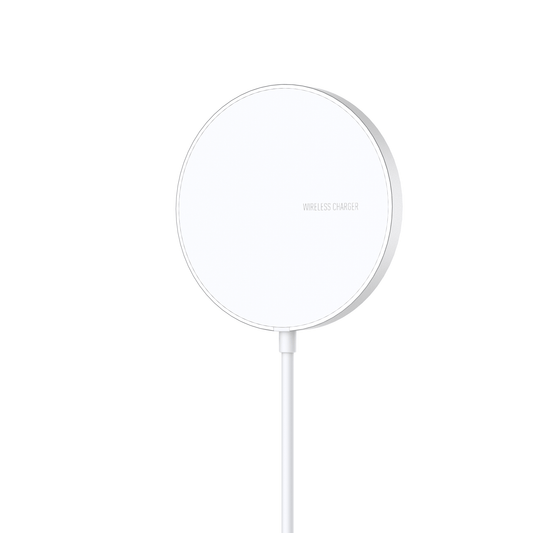 Magnetisk Trådløs oplader 10W - Magsafe kompatibel - Hvid