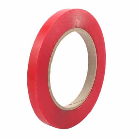 Rødt dobbeltklæbende tape - 1CM bred - 10m lang