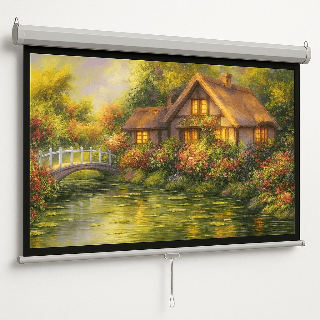 100" Pull - down projektorlærred – 16:9