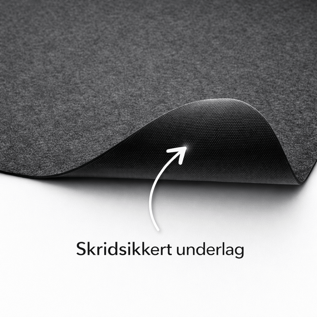 121 × 150 cm - Filt med skridsikker TPR - bagside