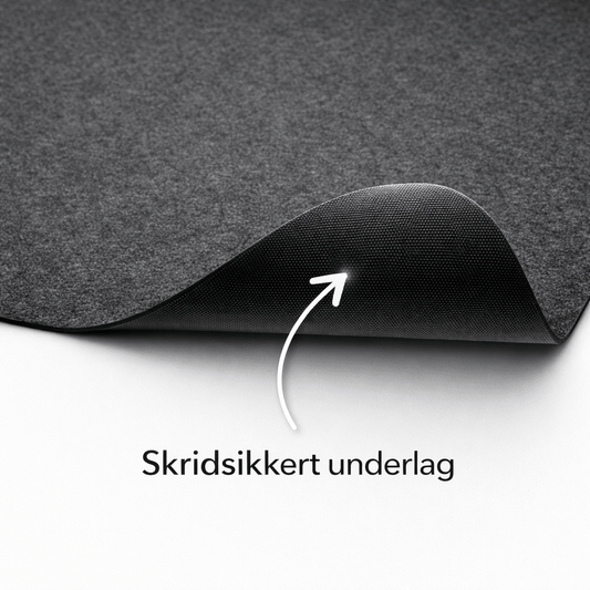 121 × 150 cm - Filt med skridsikker TPR - bagside