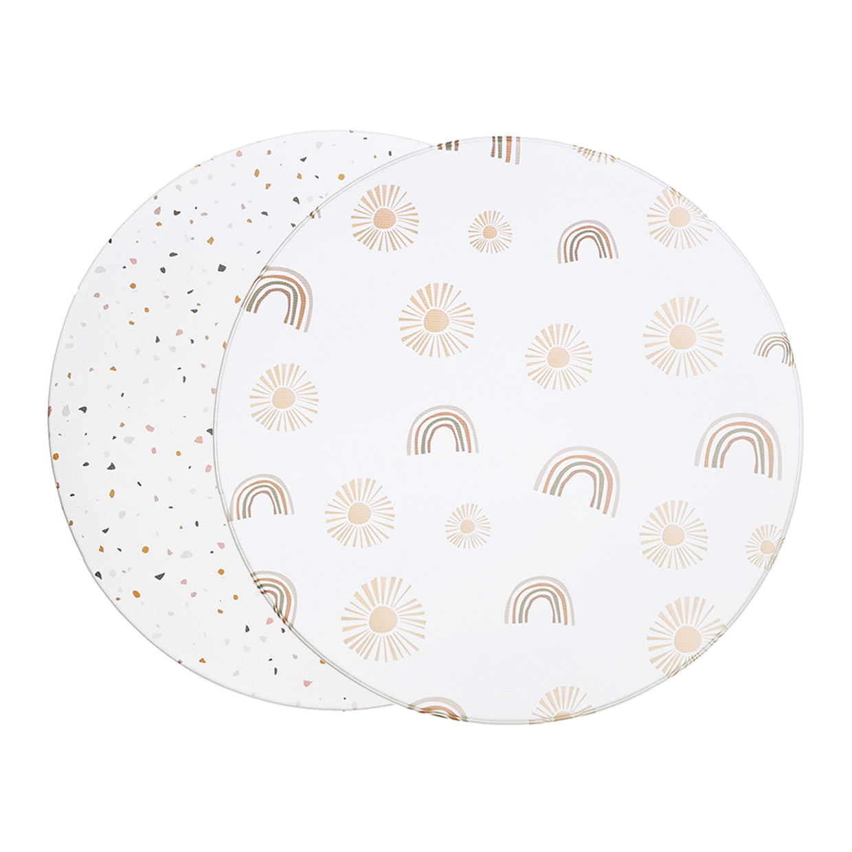 Tumlemåtten –  Rainbow & Terrazzo (Ø140 CM)