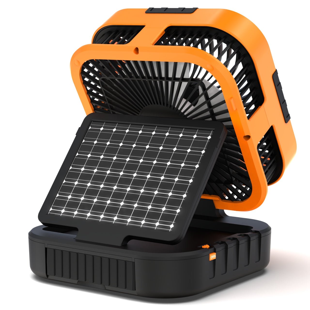 3 - i - 1 Solcelledrevet Luftkøler med Powerbank & LED