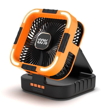 3 - i - 1 Solcelledrevet Luftkøler med Powerbank & LED