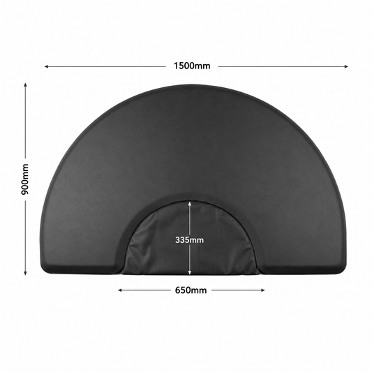 Premium Oval Aflastende Salonmåtte 150 × 90 cm