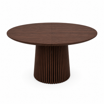 Justerbart Lamel Spisebord 120–200 cm – Mørk Træfinish