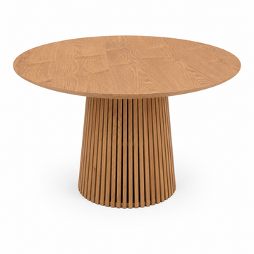 Justerbart Lamel Spisebord 120–200 cm – Egetræsfinish