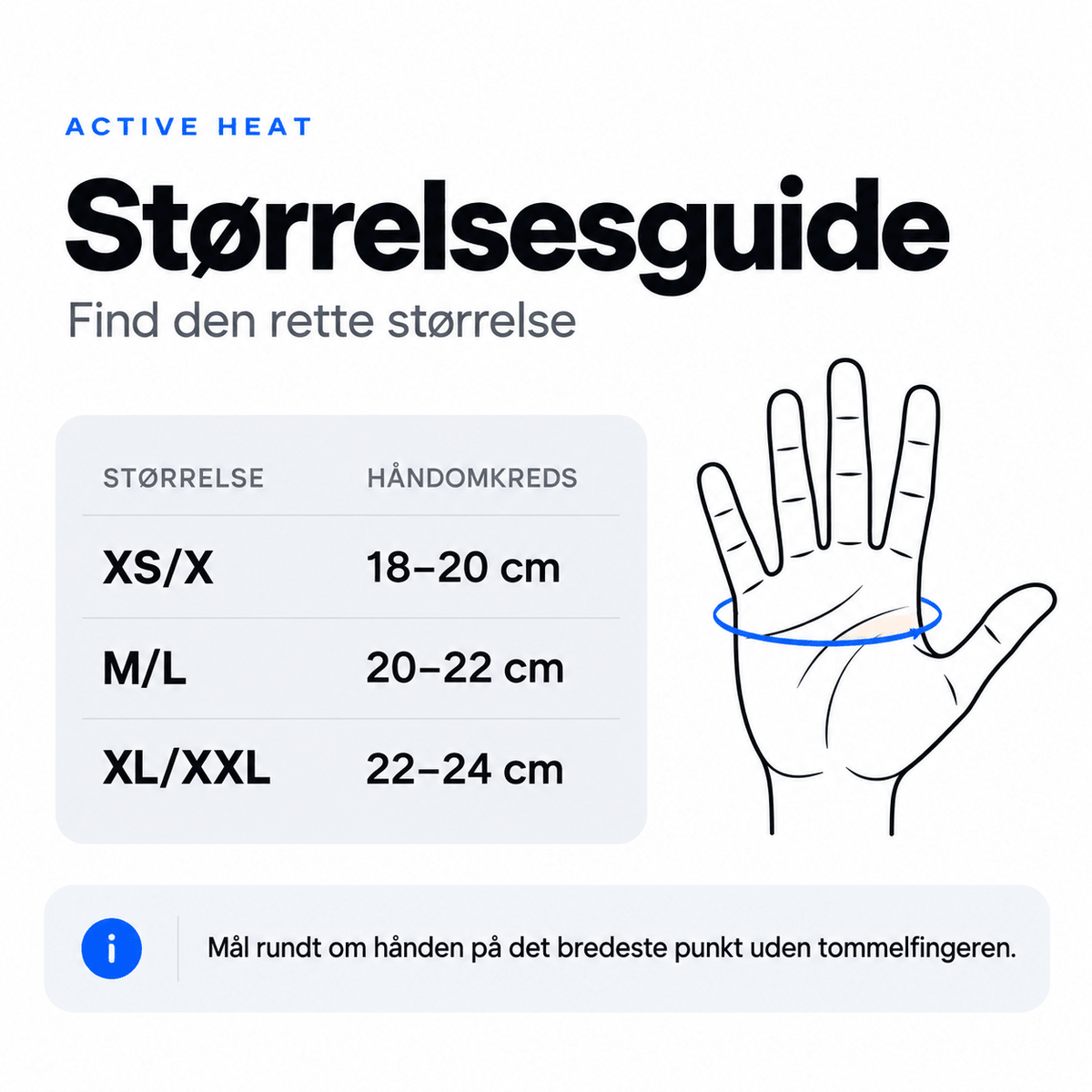Active Heat Varmehandsker med Infrarød Teknologi