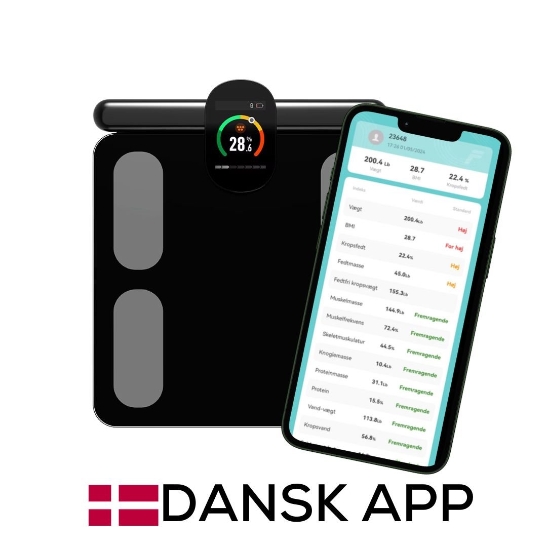 BodySense360 Smart Kropsscanner, Dansk App