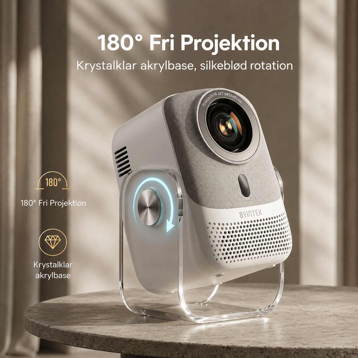 BYINTEK U6 – Smart Full HD Projektor med Autofokus og Android