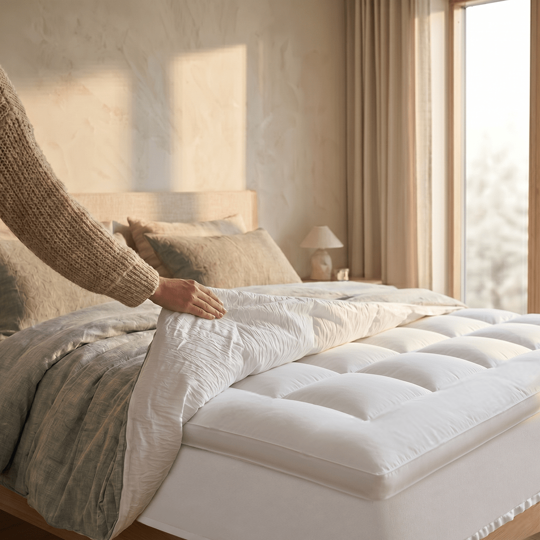 Cloud Touch Madras Topper – Hotelkomfort med 1.400 g/m² Fyld
