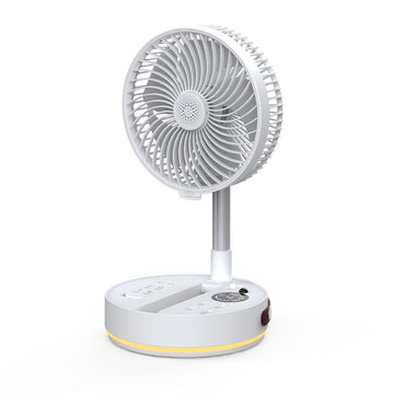 Foldbar Ventilator m. Fjernbetjening (7200 mAh) – Op til 113 cm høj