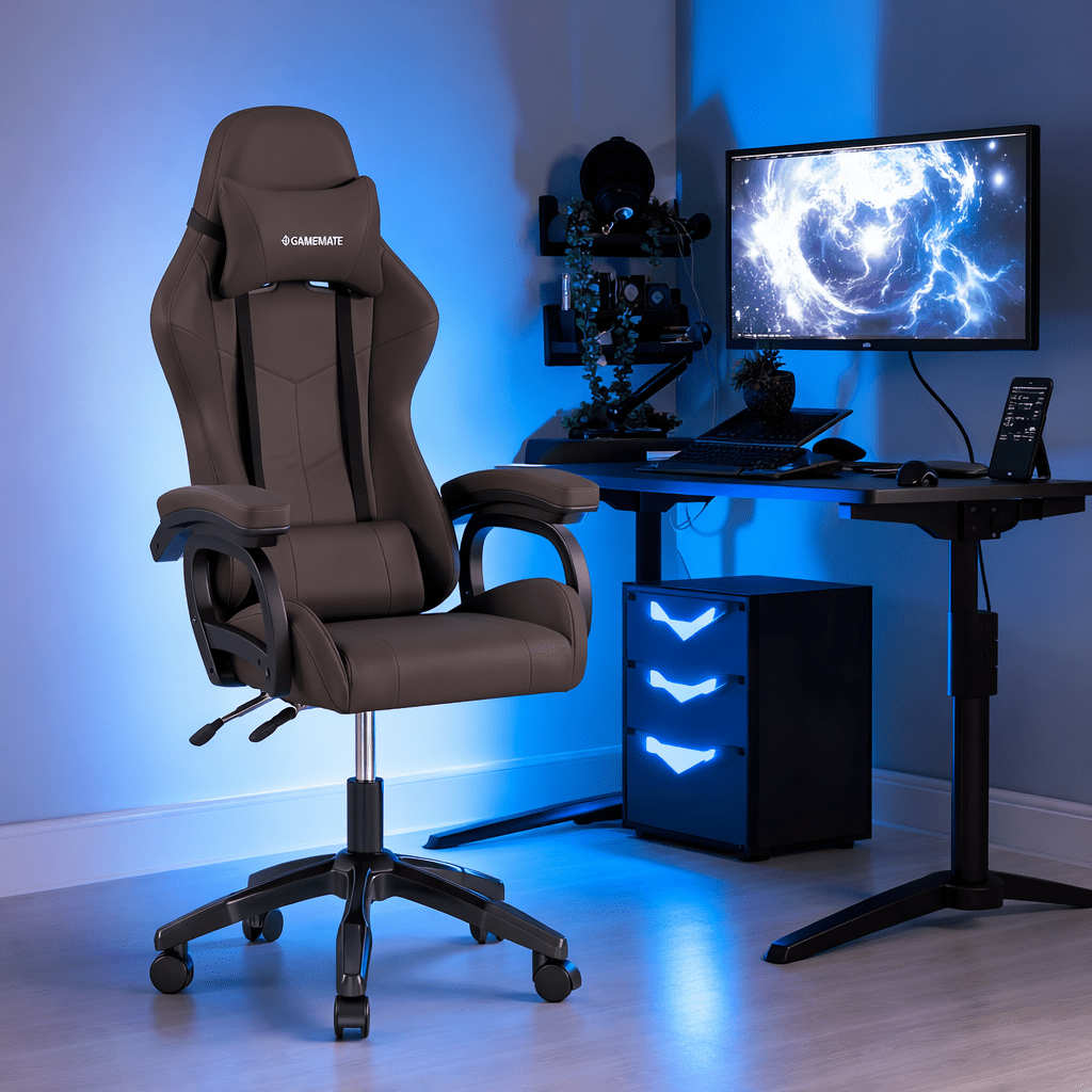 Gamerstol - GameMate Premium Brown