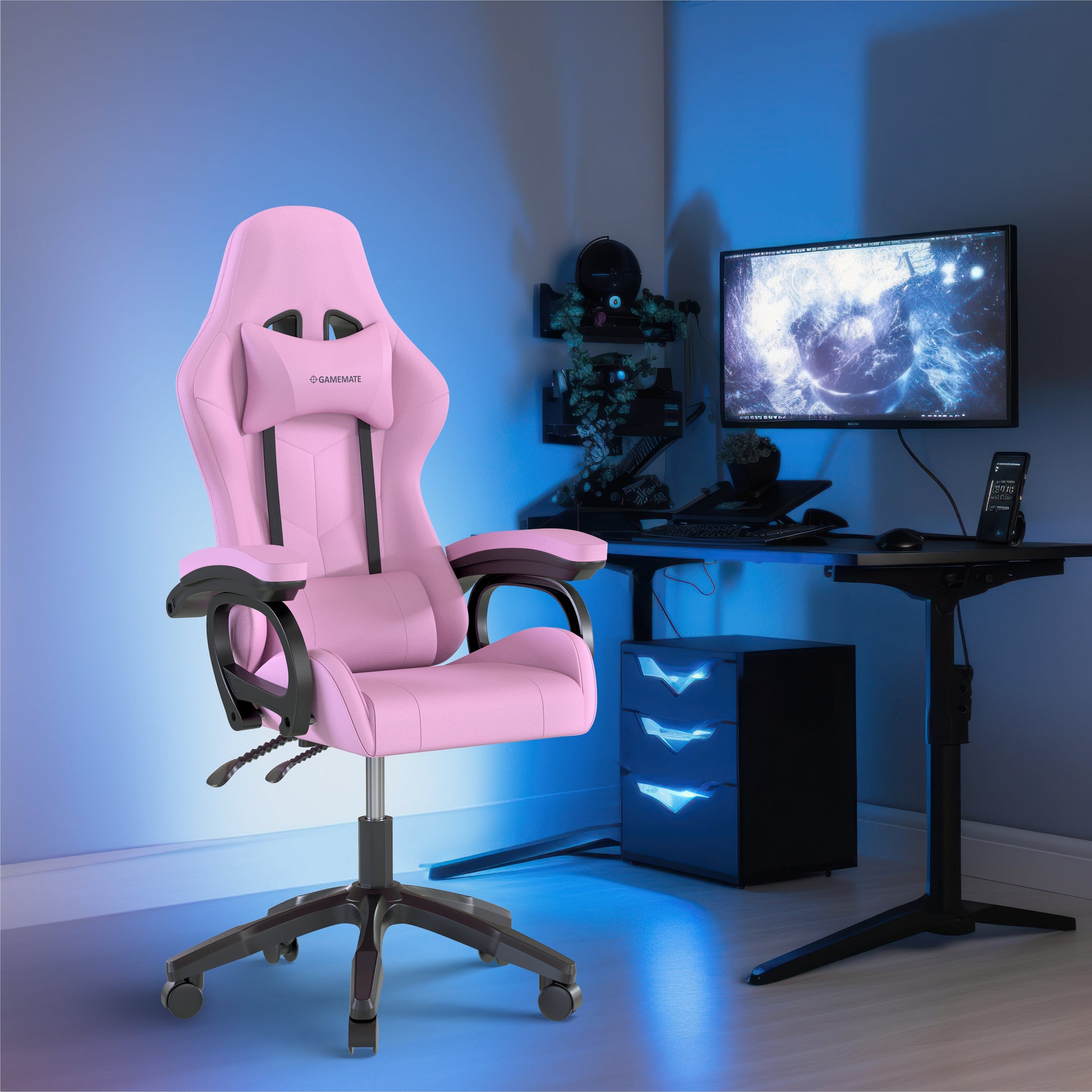Gamerstol - GameMate Premium PNK