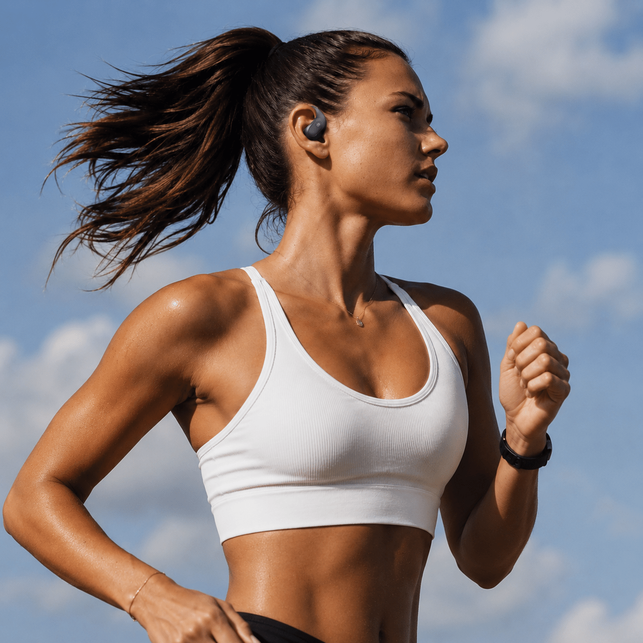 J13 Open-Ear Høretelefoner – Bluetooth 5.4, Dual Mic & HD-Lyd