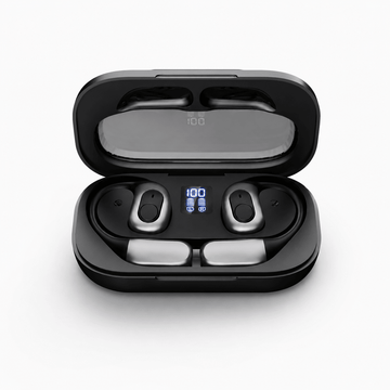 J13 Open-Ear Høretelefoner – Bluetooth 5.4, Dual Mic & HD-Lyd