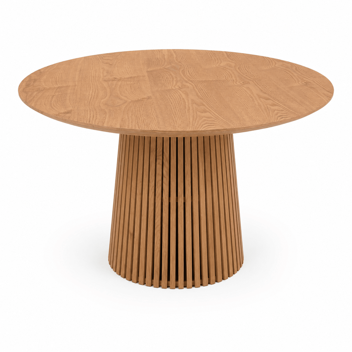 Justerbart Lamel Spisebord 120–200 cm – Egetræsfinish