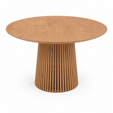 Justerbart Lamel Spisebord 120–200 cm – Egetræsfinish