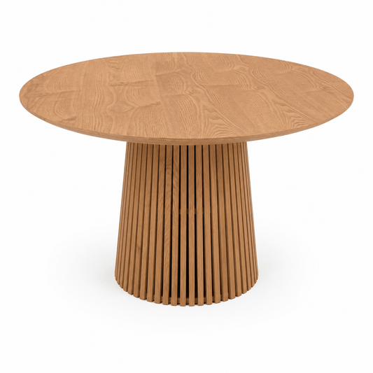Justerbart Lamel Spisebord 120–200 cm – Egetræsfinish