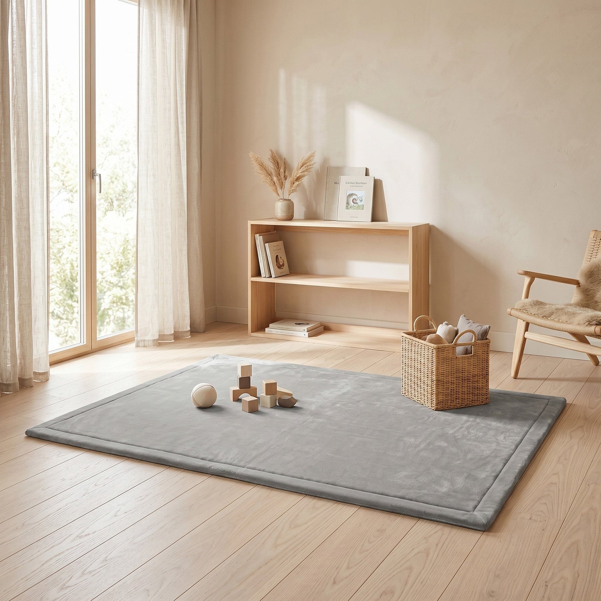 Lunea Luksus Legemåtte 150x200 cm – Blød Memory Foam & Skridsikker Bund