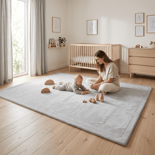 Lunea Luksus Legemåtte 300 x 200 cm – Blød Memory Foam & Skridsikker Bund