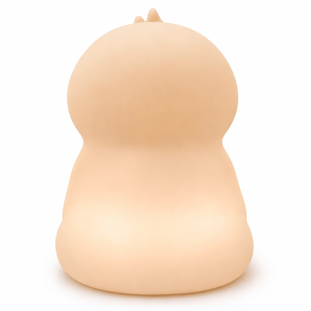 NightHero RGB Natlampe – Dovendyr - Blød Silikone Børnelampe med Timer & Touch