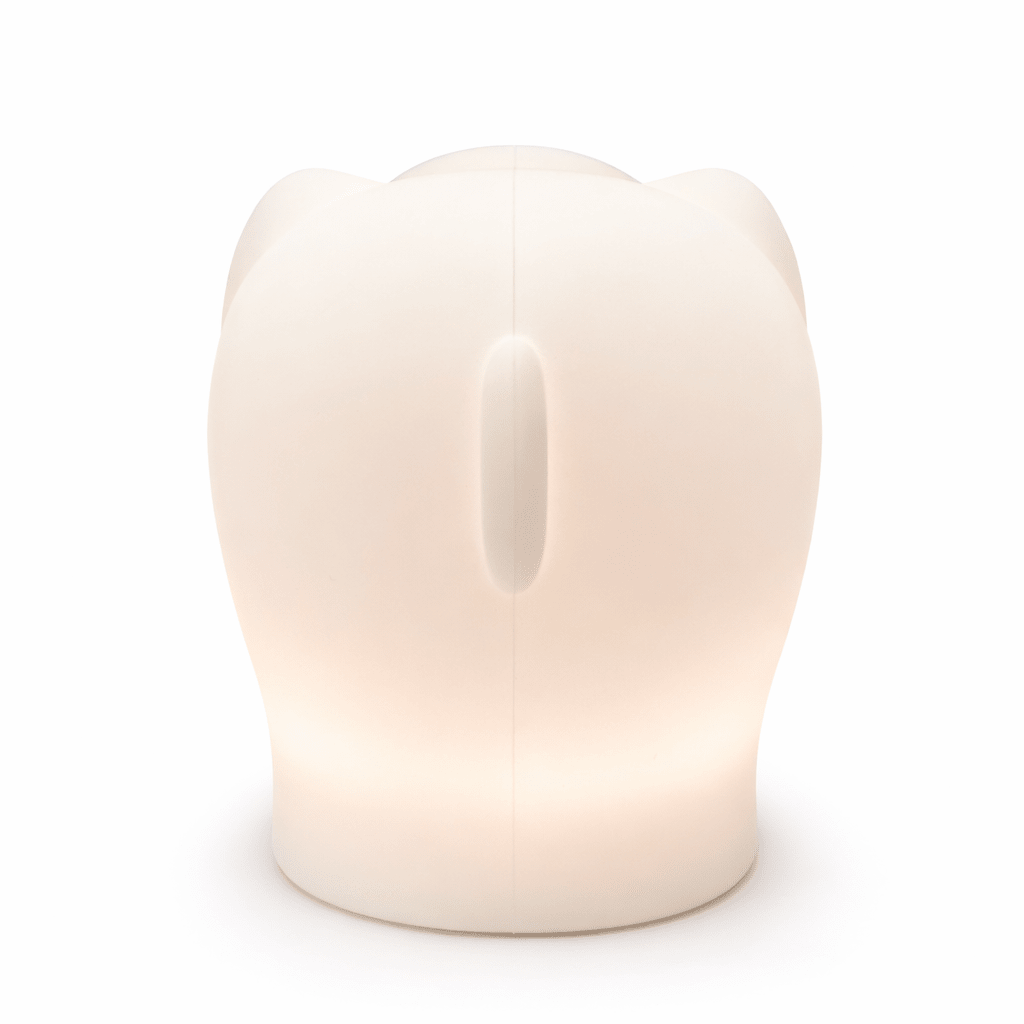 NightHero RGB Natlampe – Elefant - Blød Silikone Børnelampe med Timer & Touch