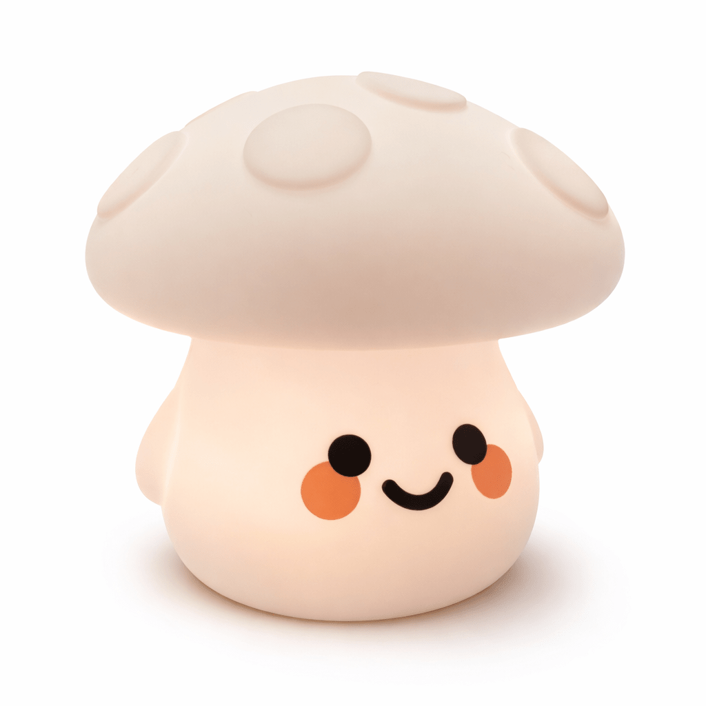 NightHero RGB Natlampe – Padehat - Blød Silikone Børnelampe med Timer & Touch