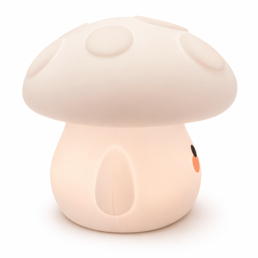 NightHero RGB Natlampe – Padehat - Blød Silikone Børnelampe med Timer & Touch