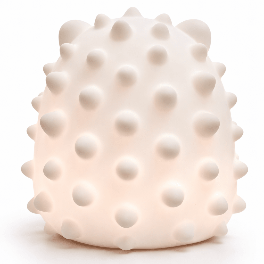 NightHero RGB Natlampe – Pindsvin - Blød Silikone Børnelampe med Timer & Touch