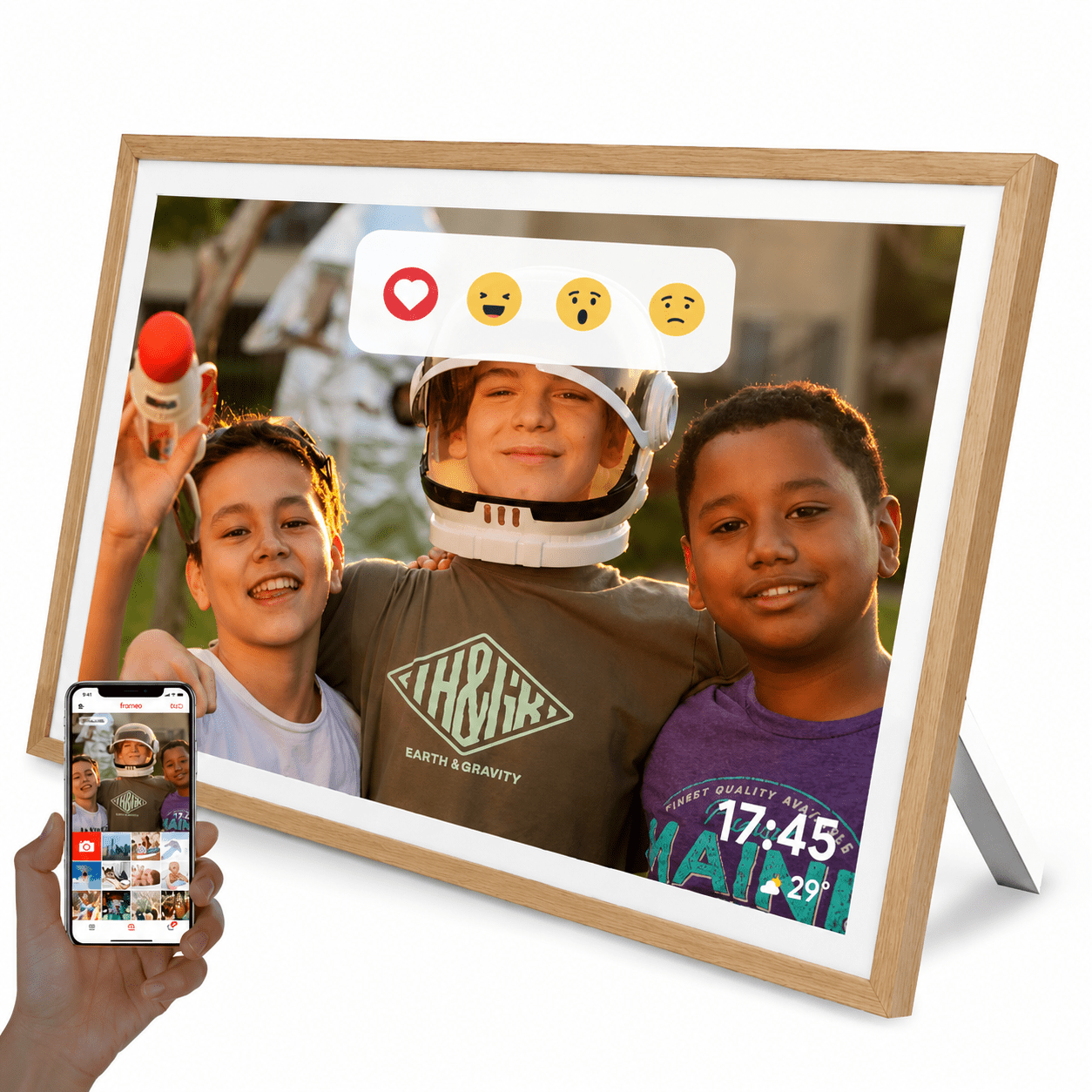 Premium App styret Frameo Fotoramme Large 15,6"