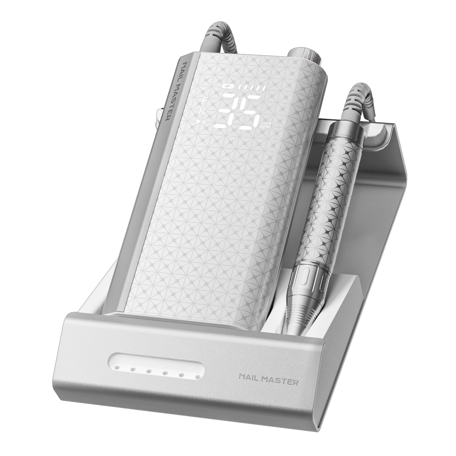 Professionel Børsteløs Neglefil 60W – 35.000 RPM, Trådløs, 2600mAh Batteri